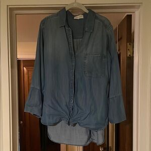 Chambray Button-Up Shirt